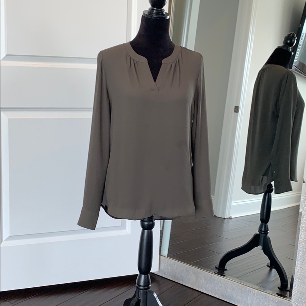 Express blouse olive green
